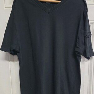 Swiss Cross Mens Sz XL Tshirt Black Solid RN 66918